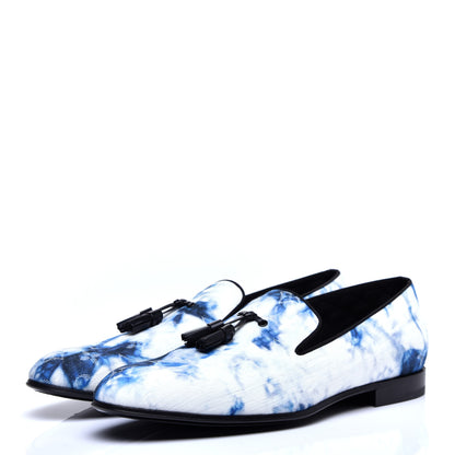 Louis Vuitton Monogram Denim Tie Dye Mens Auteuil Slippers 8 Navy Blue 3 of 8