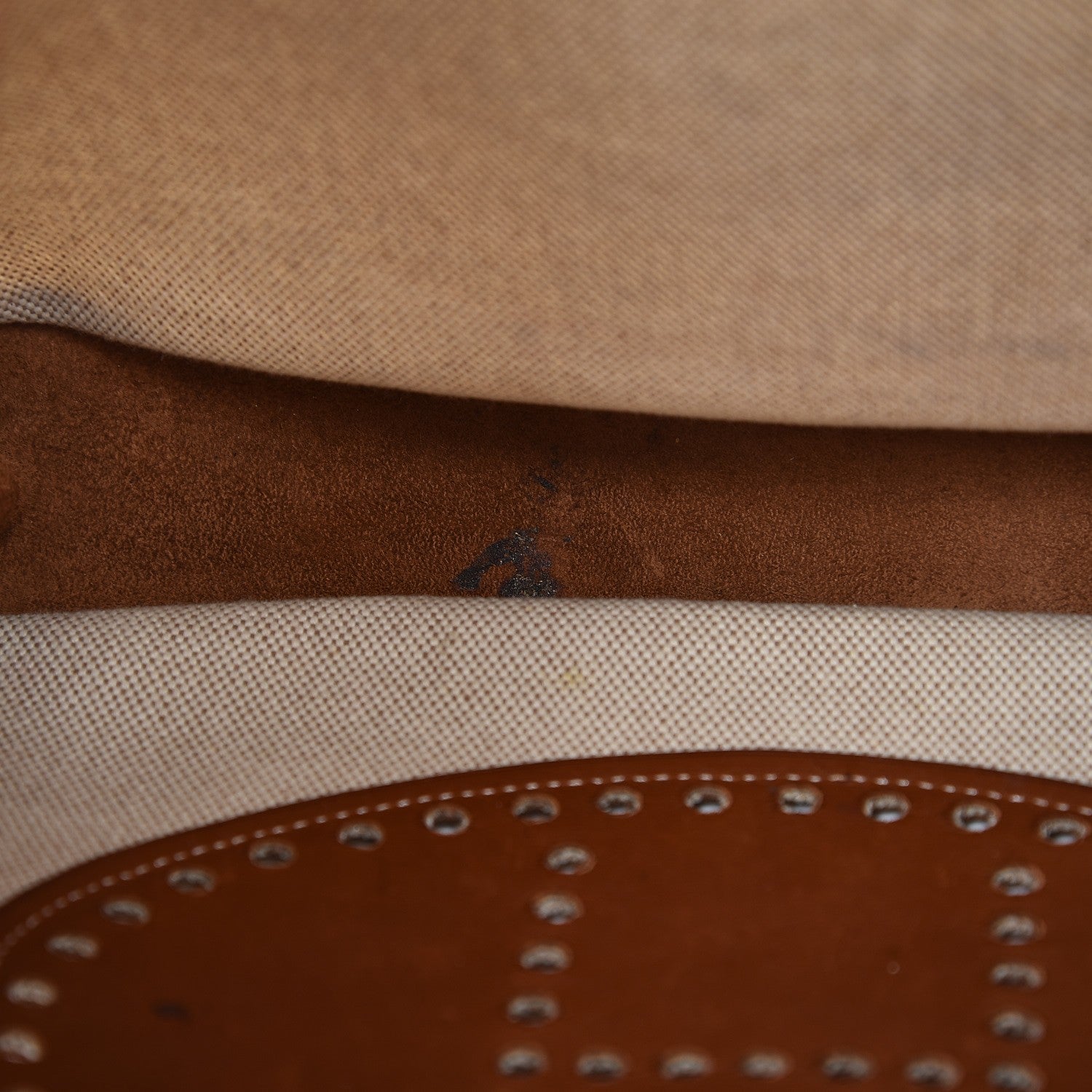 Hermes Toile Natural Barenia Evelyne GM Ebene 14 of 16