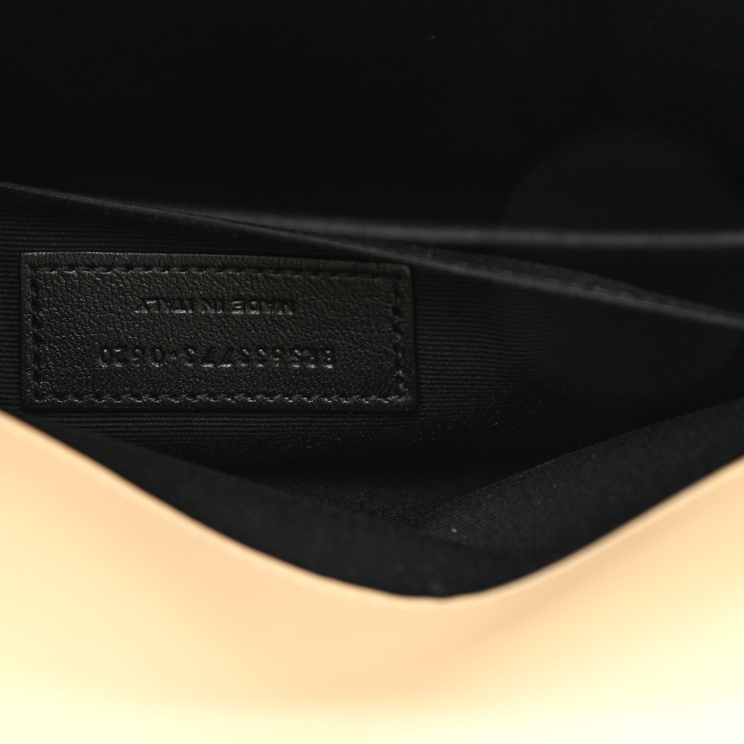 Saint Laurent Lambskin Quilted Envelope Clutch Beige 7 of 7