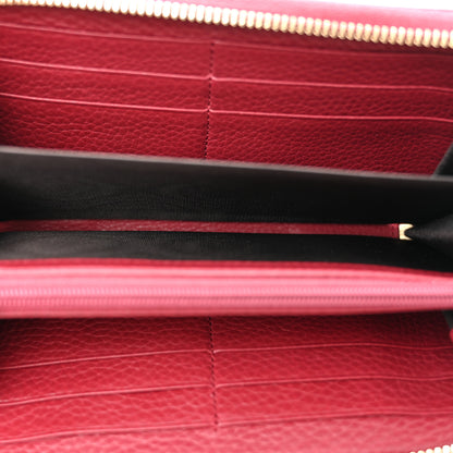 Gucci Monogram Cellarius Calfskin Vintage Web Rania Zip Around Wallet Beige Ebony Soft Burgundy Peonia Flower Box Pink 5 of 8