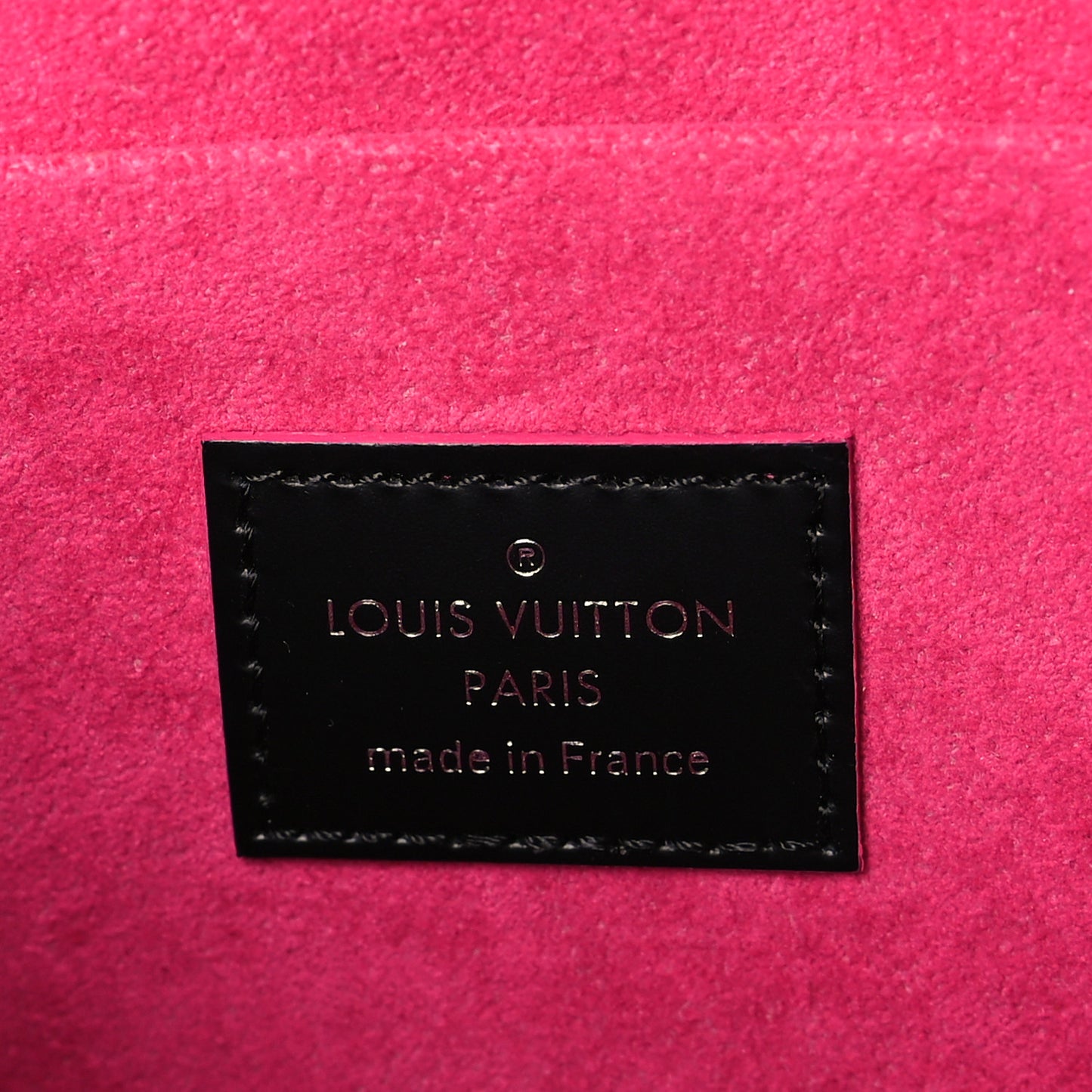 Epi Pochette Felicie Black Hot Pink