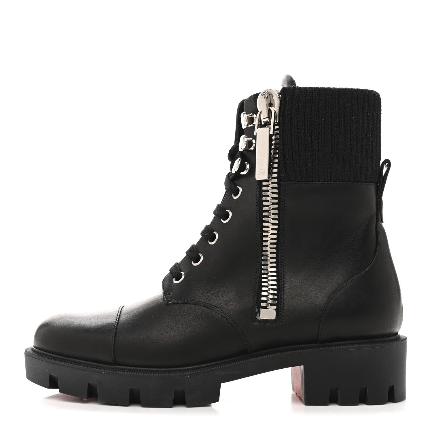 Christian Louboutin Calfskin Quilted En Hiver Boots 37 Black 1 of 8