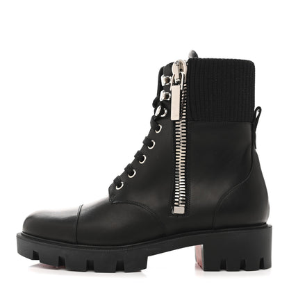 Christian Louboutin Calfskin Quilted En Hiver Boots 37 Black 1 of 8
