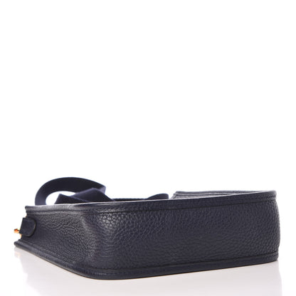 Hermes Taurillon Clemence Amazone Evelyne TPM Bleu Nuit Bleu Indigo 4 of 9
