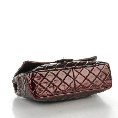 Chanel Patent Quilted Jumbo Single Flap Bordeaux 4 of 7