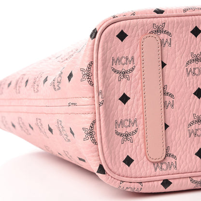 MCM Visetos Medium Anya Shopper Tote Light Pink 9 of 11