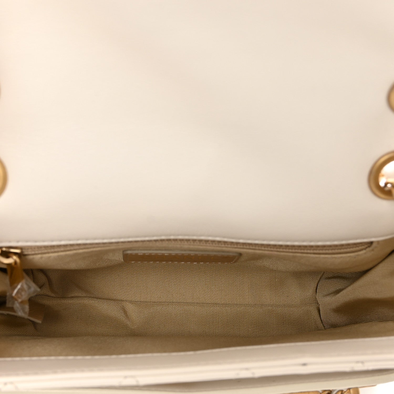 Chanel Calfskin Quilted Small Enchained Flap White 6 of 10