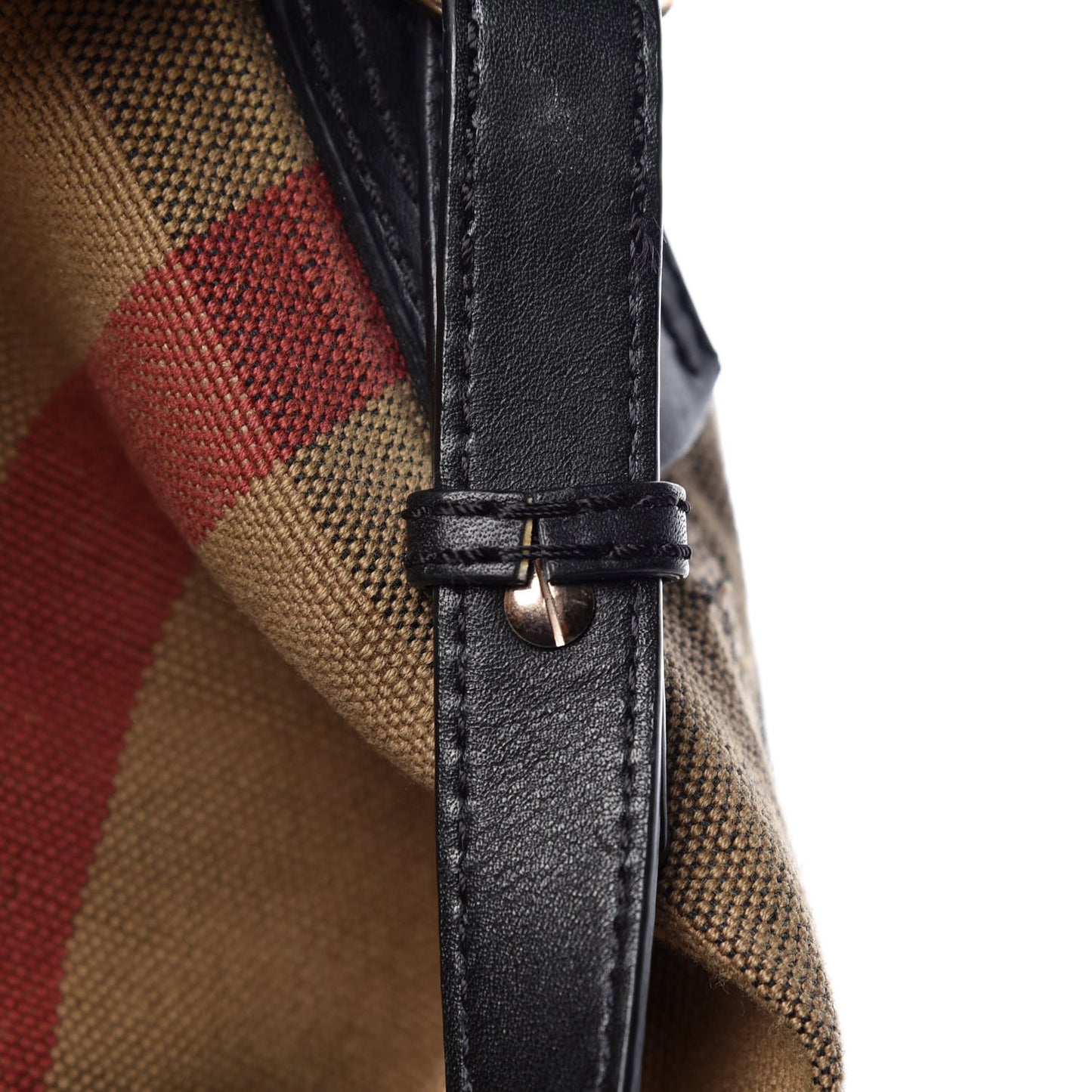 Canvas Mega Check Medium Ashby Hobo Black