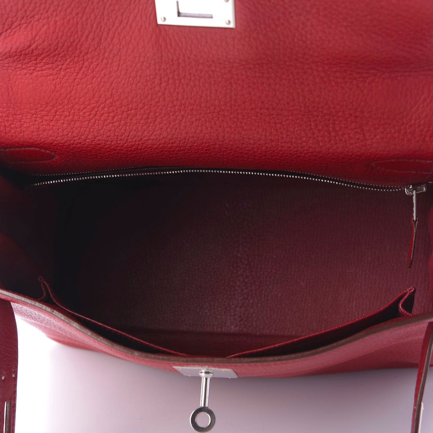 Hermes Taurillon Clemence Kelly Retourne 28 Rouge Vif 5 of 10