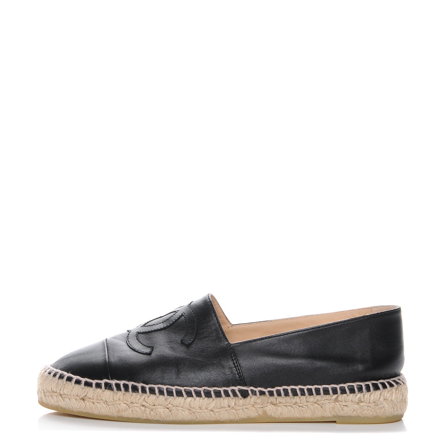 Chanel Lambskin CC Espadrilles 41 Black 1 of 10