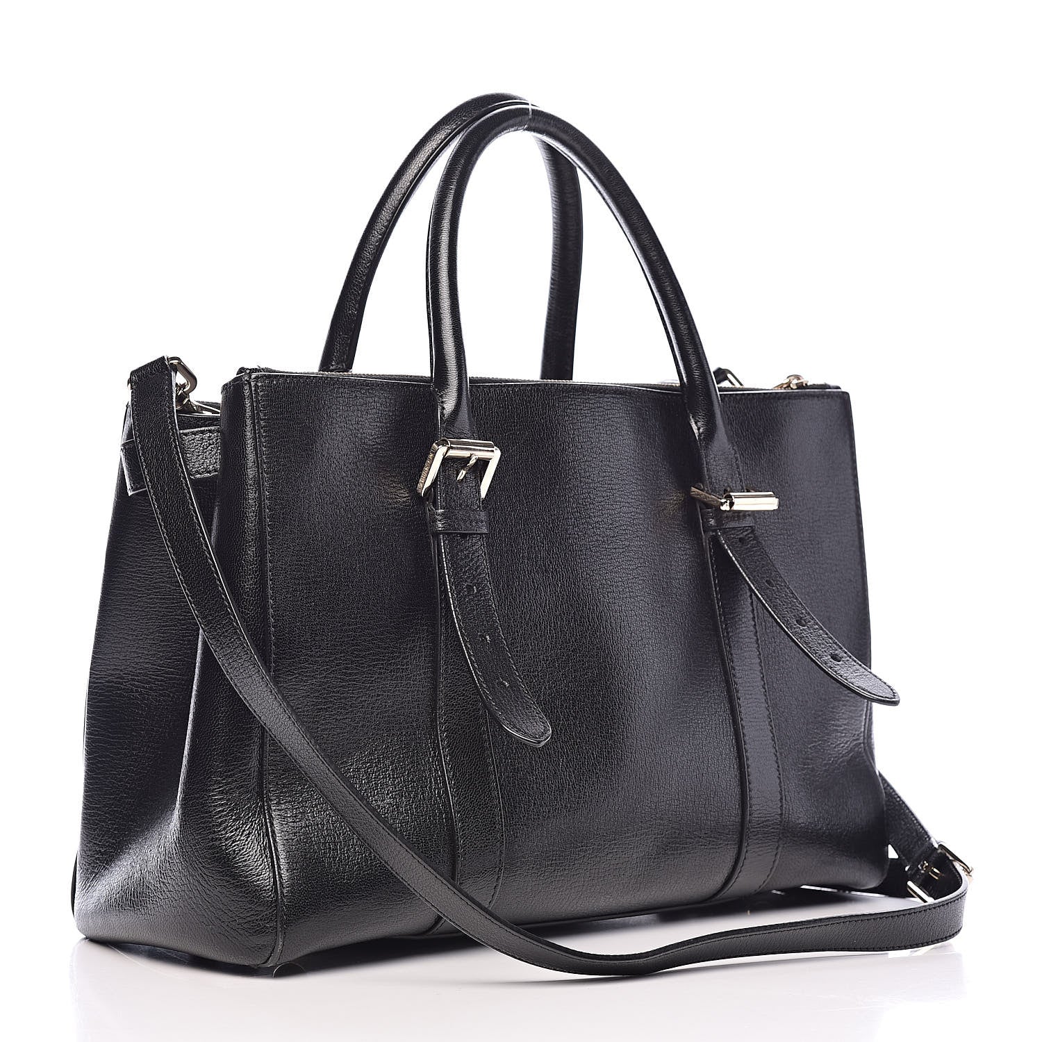 Mulberry Shiny Goatskin Small Bayswater Double Zip Tote Black 3 of 14