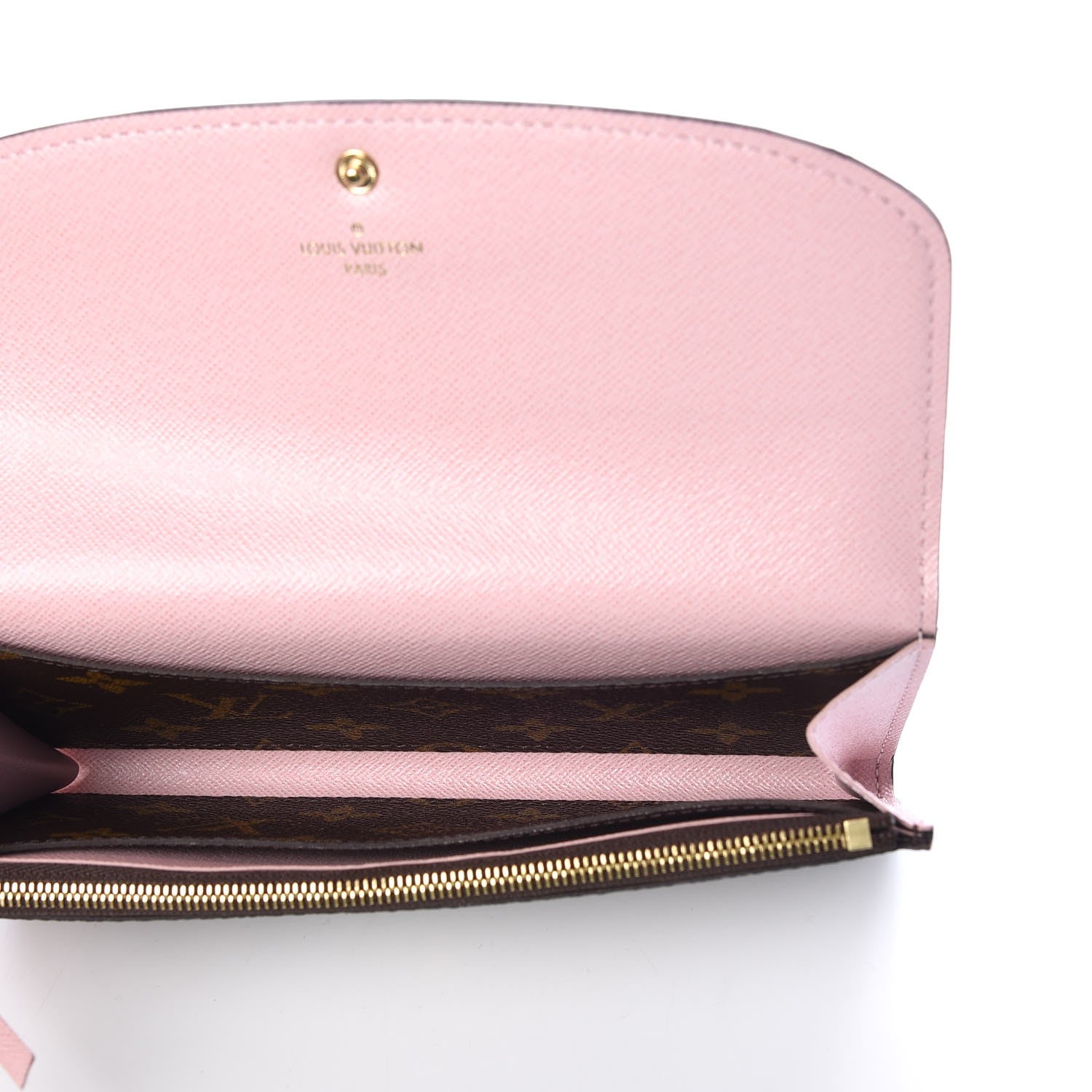 Louis Vuitton Monogram Emilie Wallet Rose Ballerine 7 of 9