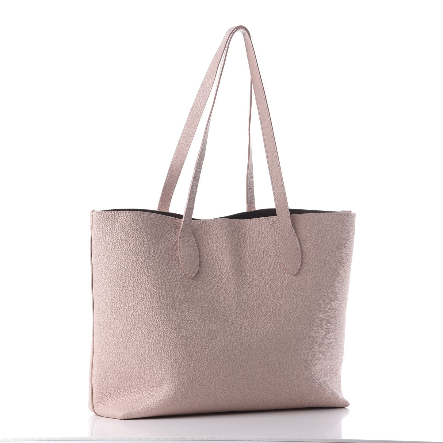 Grainy Calfskin Remington Tote Pale Ash Rose