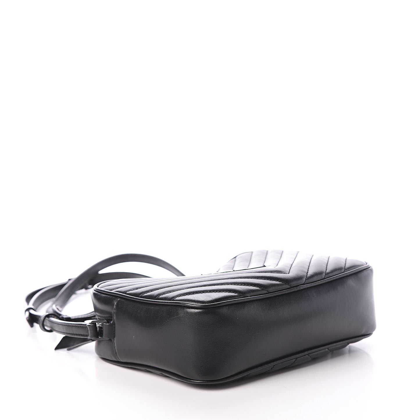 Calfskin Matelasse Monogram Lou Camera Bag Black