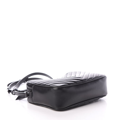 Saint Laurent Calfskin Matelasse Monogram Lou Camera Bag Black 3 of 8