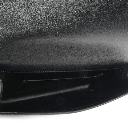 Saint Laurent Calfskin Monogram Large Belle De Jour Clutch Black 5 of 7