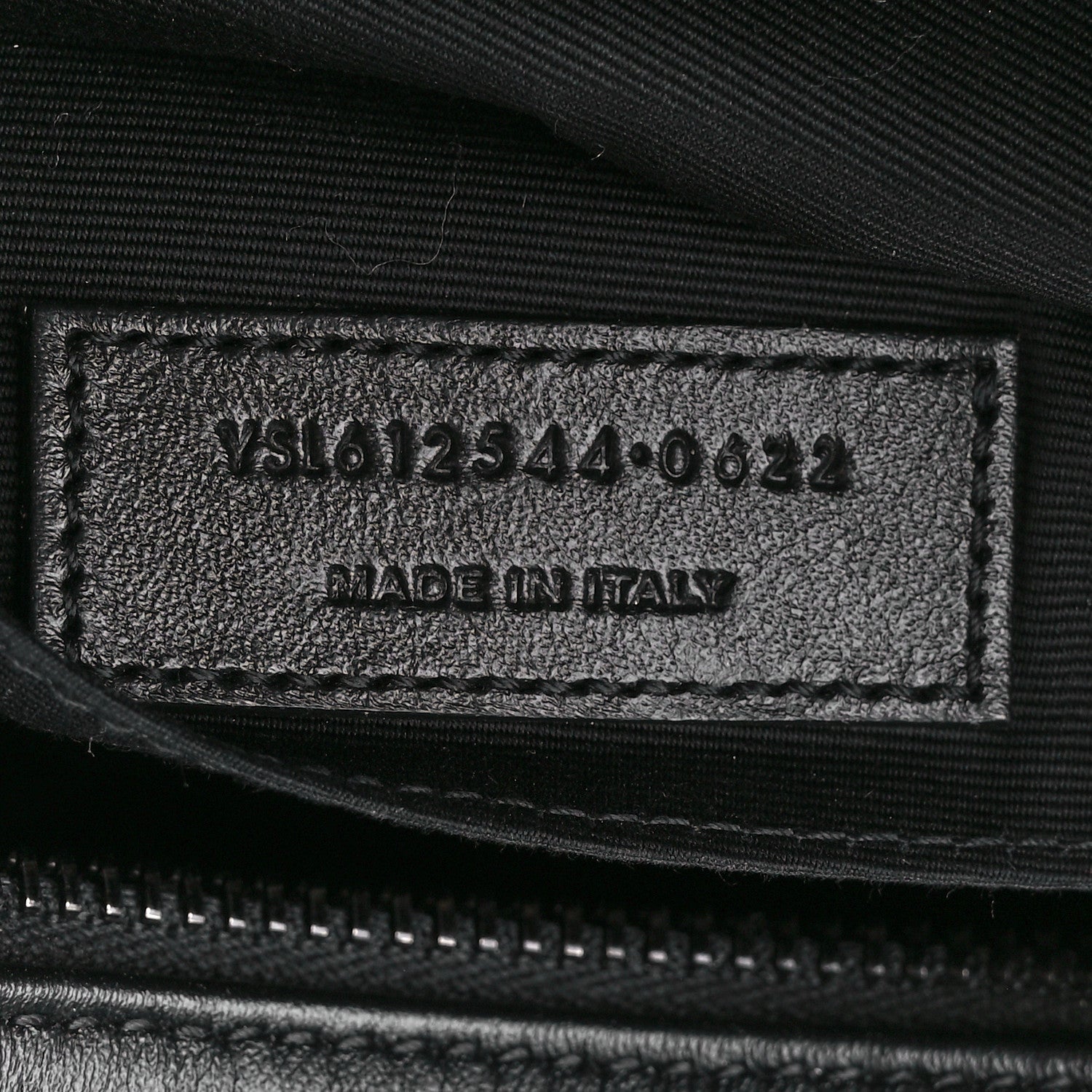 Saint Laurent Calfskin Matelasse Monogram Monochrome Lou Camera Bag Black 7 of 10