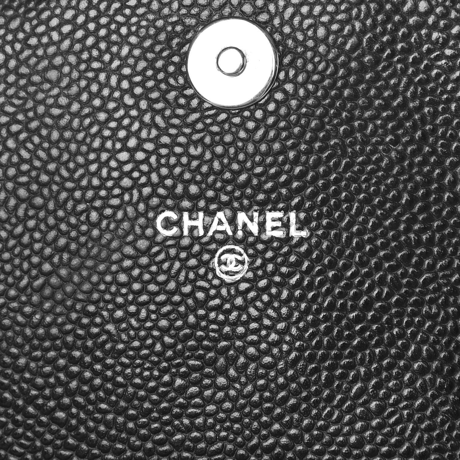 Chanel Caviar Half Moon Wallet On Chain WOC Black 6 of 11