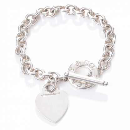 Tiffany Sterling Silver Heart Tag Toggle Bracelet 1 of 4