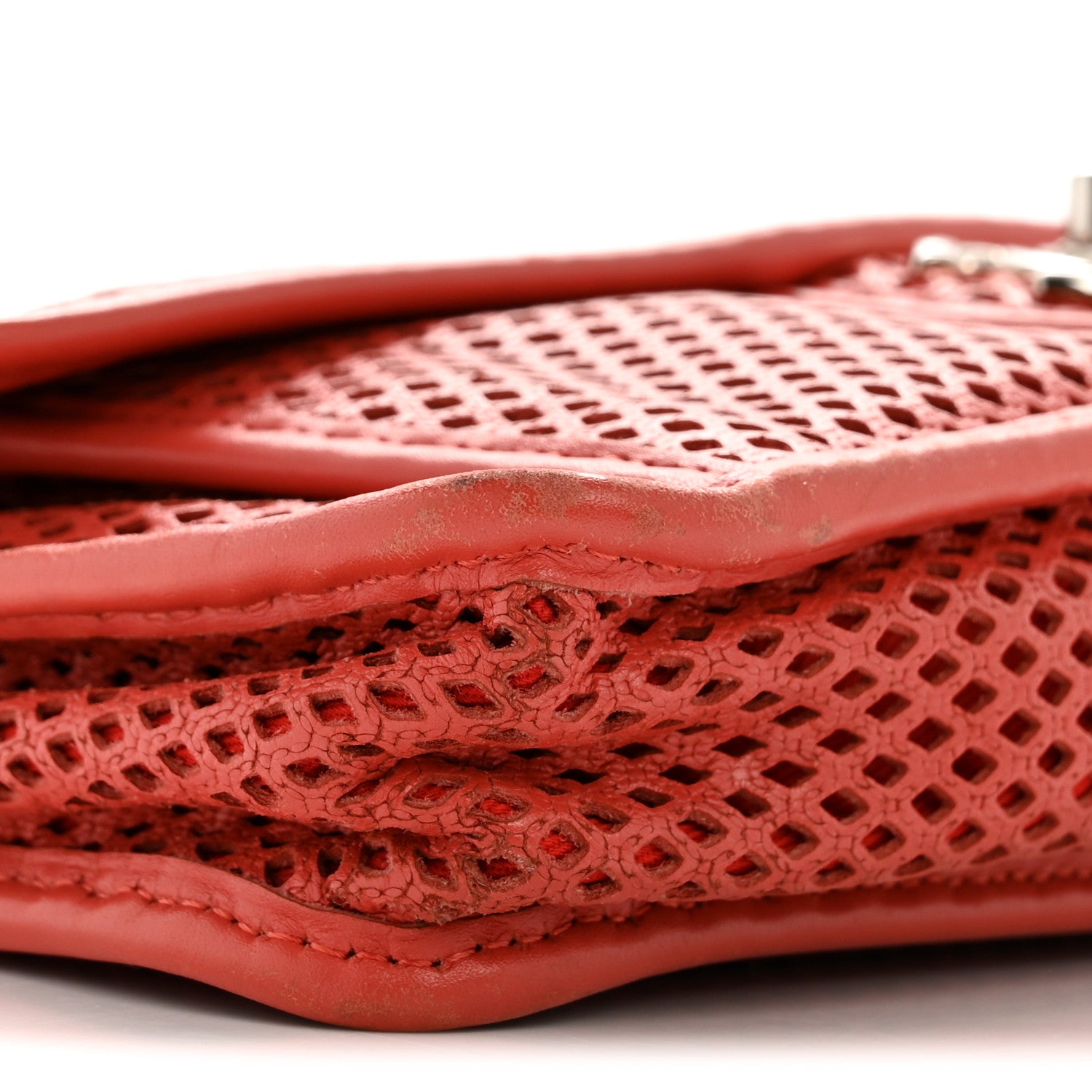 Chanel Perforated Calfskin Large Up In The Air Flap Red 9 of 14
