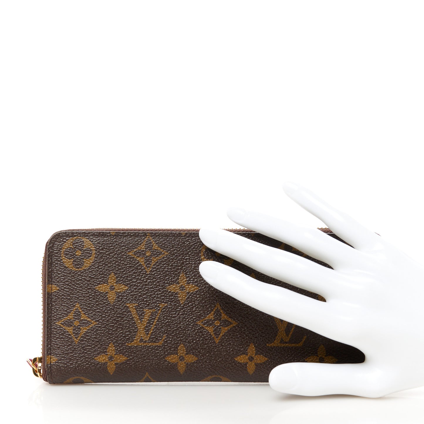Monogram Clemence Wallet Fuchsia
