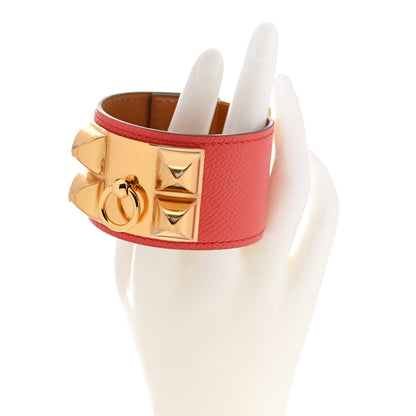 Hermes Epsom Collier De Chien CDC Bracelet S Rose Jaipur 2 of 7