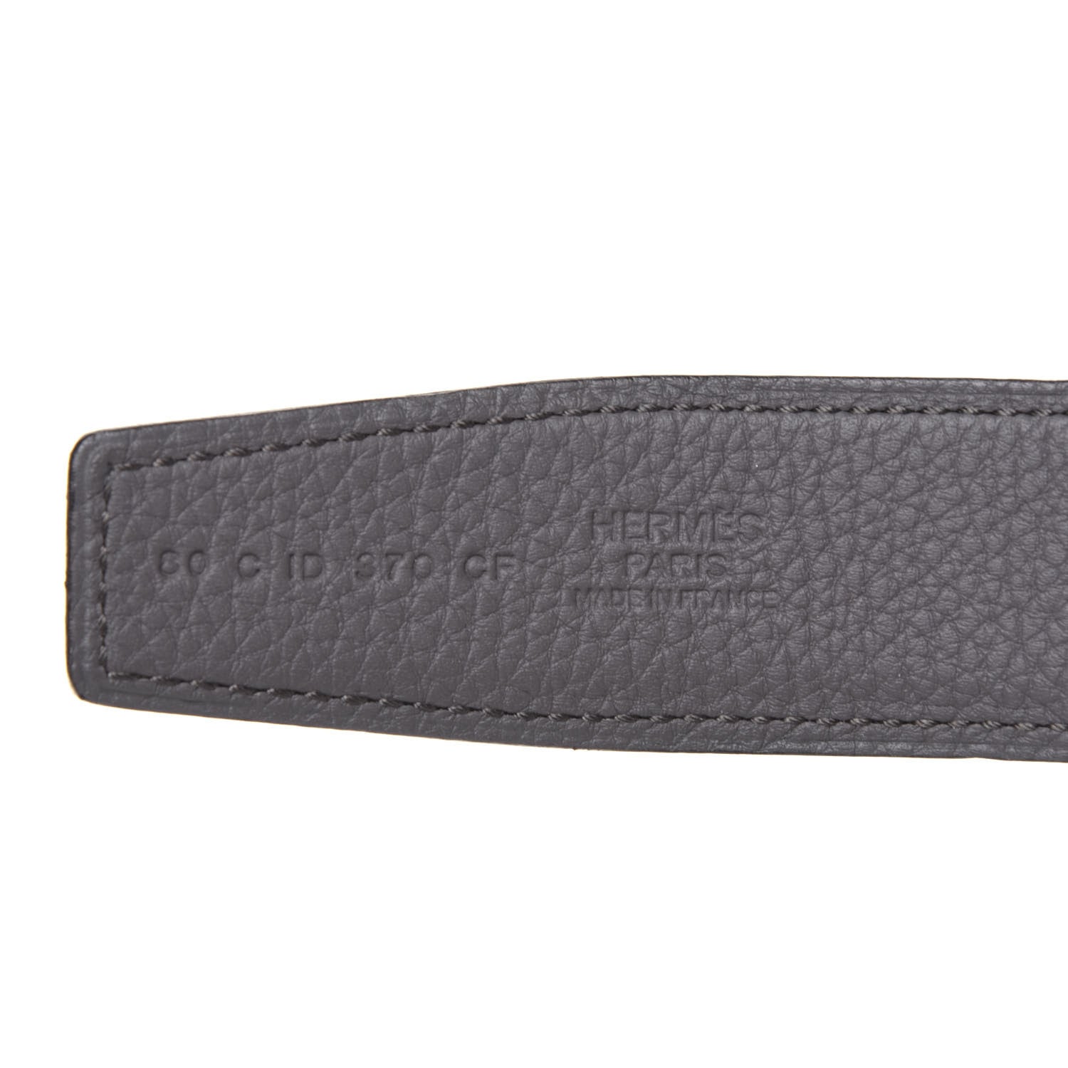 Hermes Box Togo 32mm H Belt 80 Black Etain 3 of 7