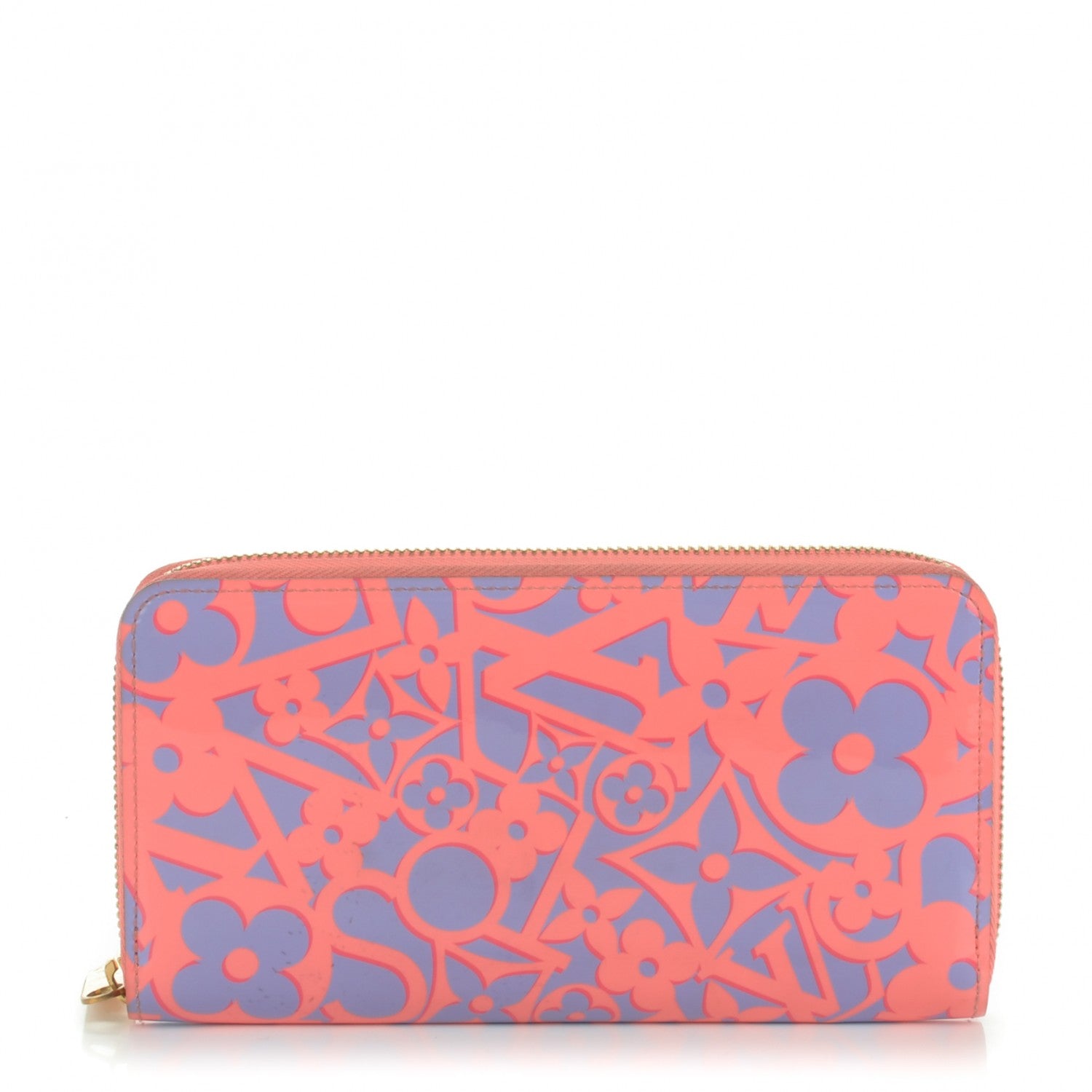 Louis Vuitton Patent Sweet Monogram Zippy Wallet Corail 1 of 8