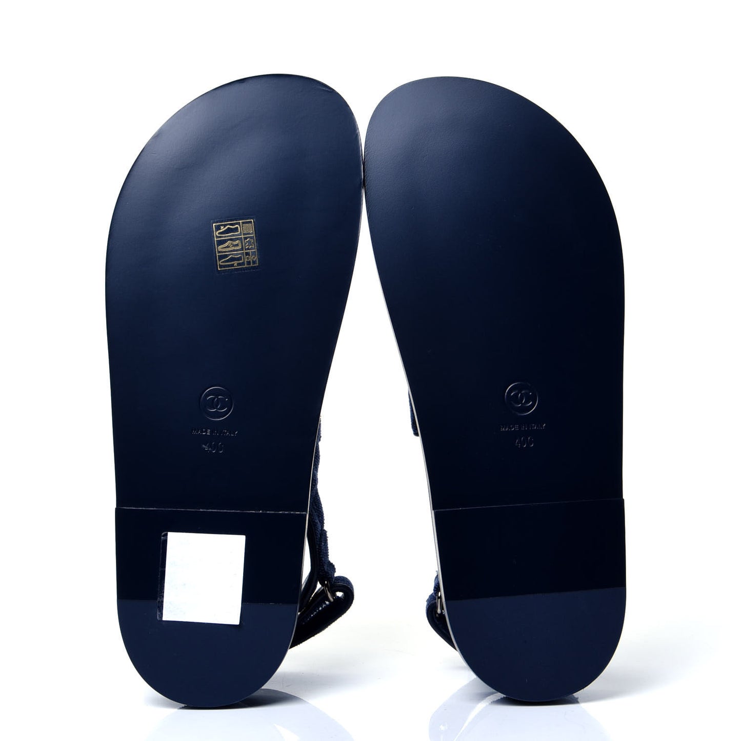 Velvet Velcro Dad Sandals 40 Blue