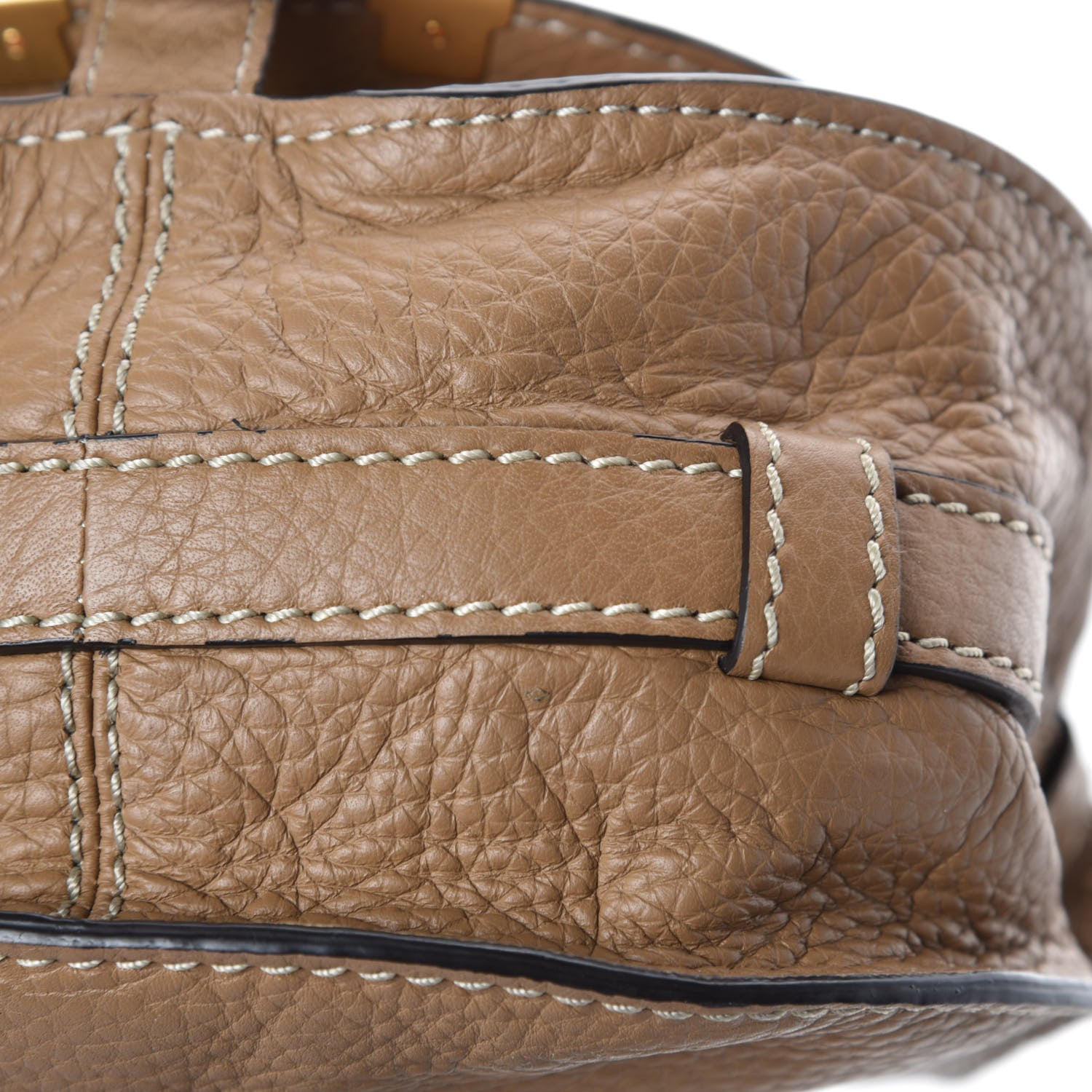 Chloe Calfskin Mini Marcie Round Crossbody Bag Nut 9 of 10