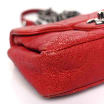 Chanel Caviar Quilted Mini Simply CC Flap Red 8 of 14