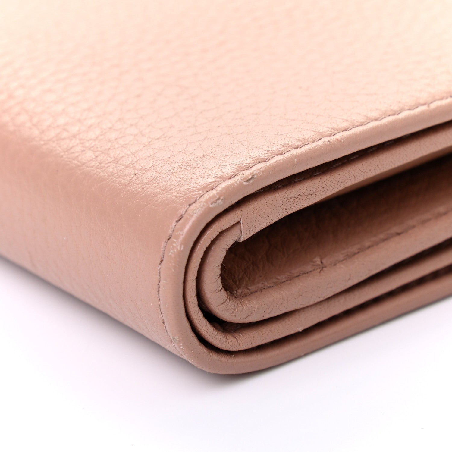 Prada Vitello Grain Compact Wallet Cipria 9 of 10