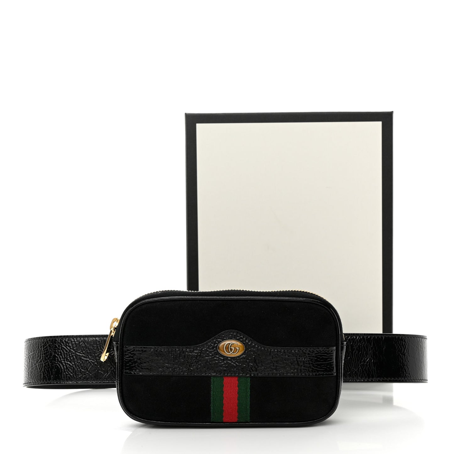 Suede Patent Ophidia Belted iPhone Case 85 34 Black