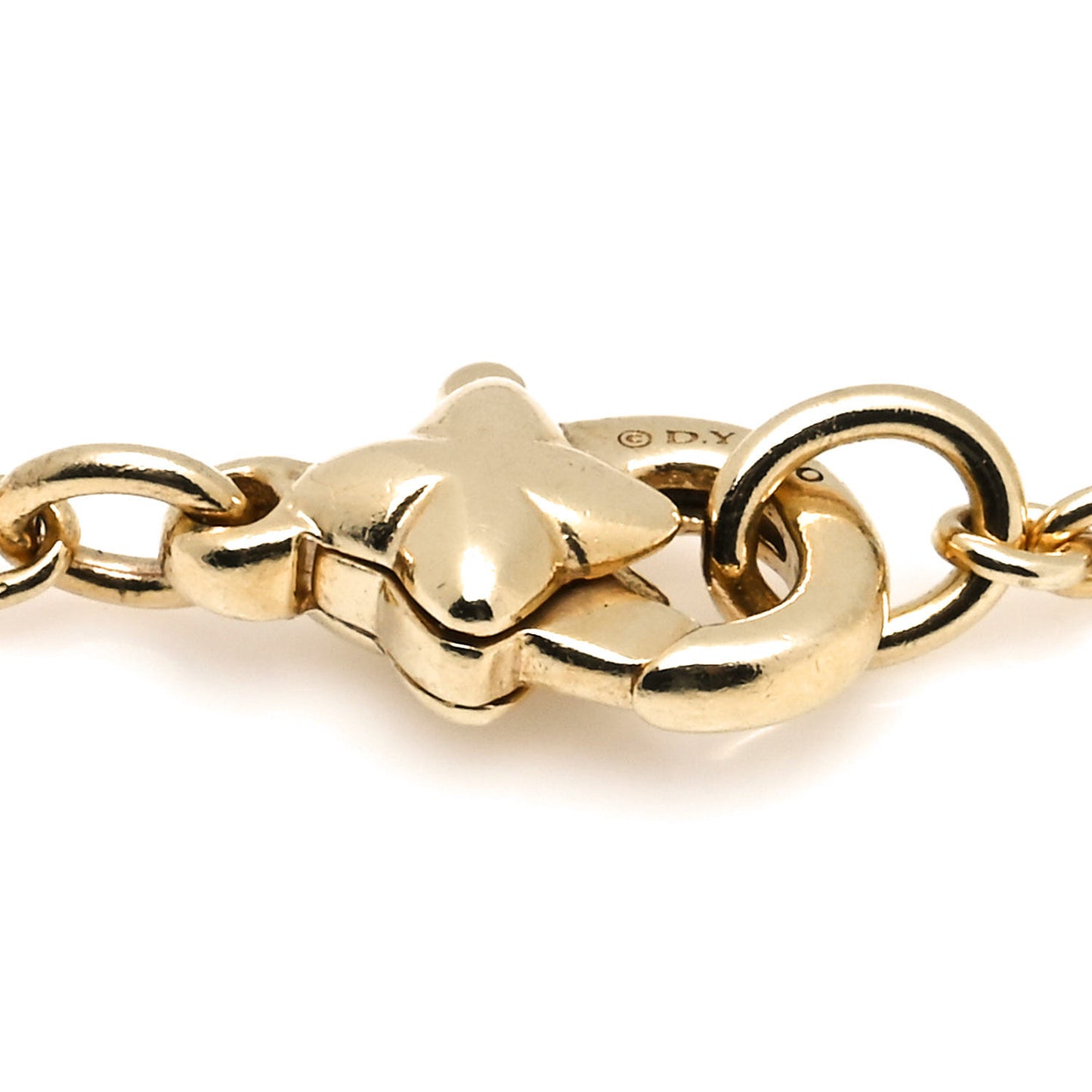 18K Yellow Gold Diamond Lock and Key Bracelet