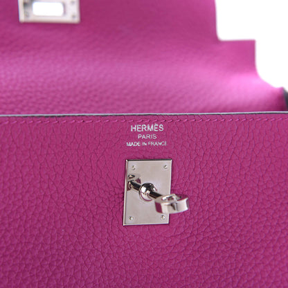 Hermes Togo Kelly Retourne 25 Rose Pourpre 8 of 10