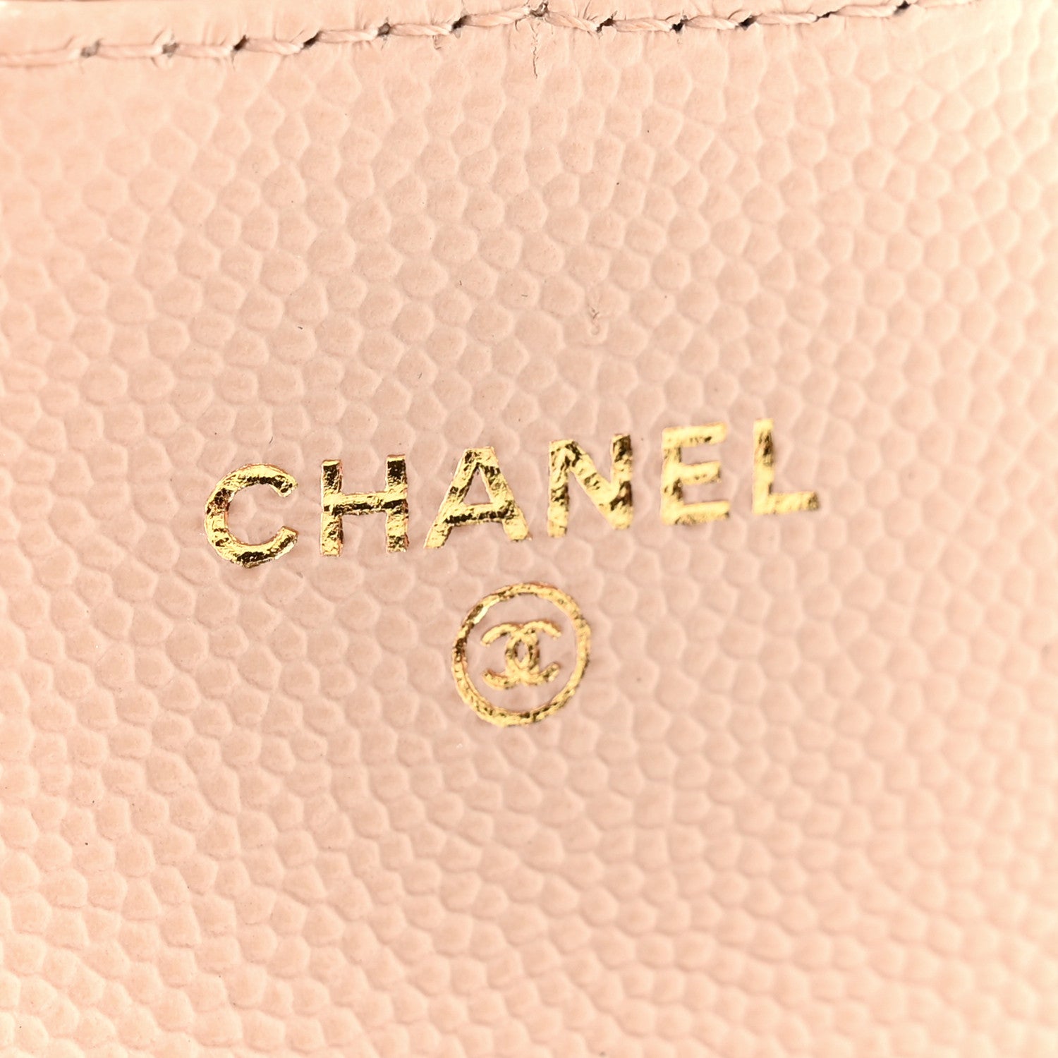 Chanel Caviar Quilted Flap Card Holder Wallet Light Beige 6 of 9