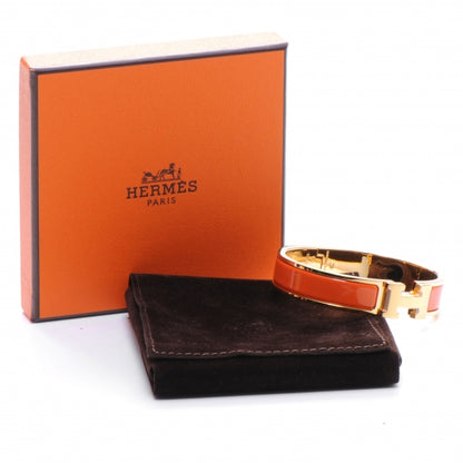 Hermes Enamel Narrow Clic Clac H Bracelet PM Orange 5 of 5