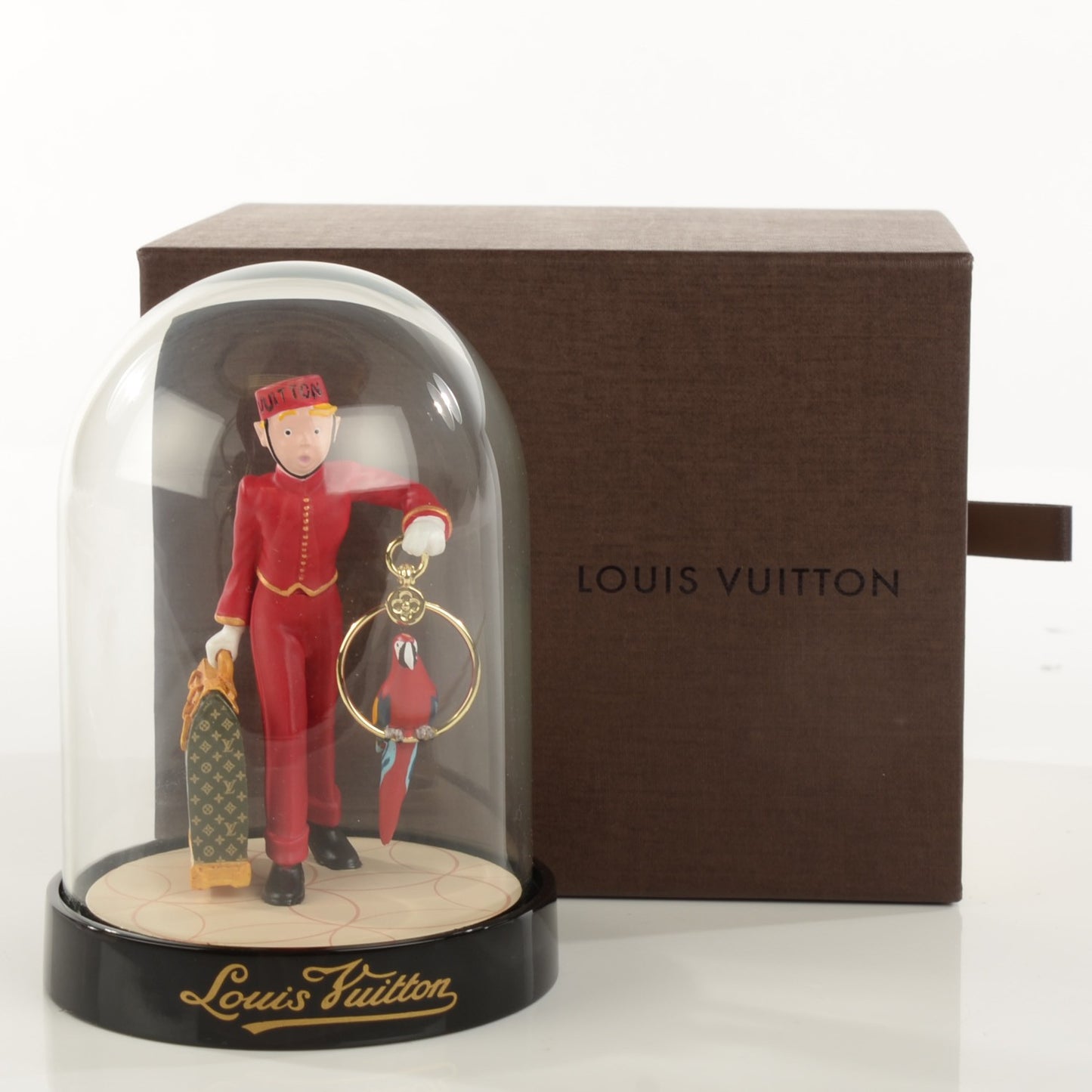 Glass Porter Bell Boy Snow Globe Boule