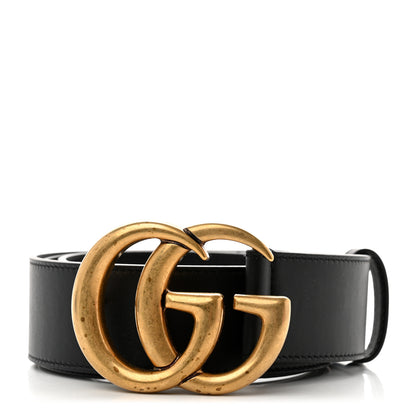 Gucci Calfskin Double G 40mm Belt 85 34 Black 1 of 4