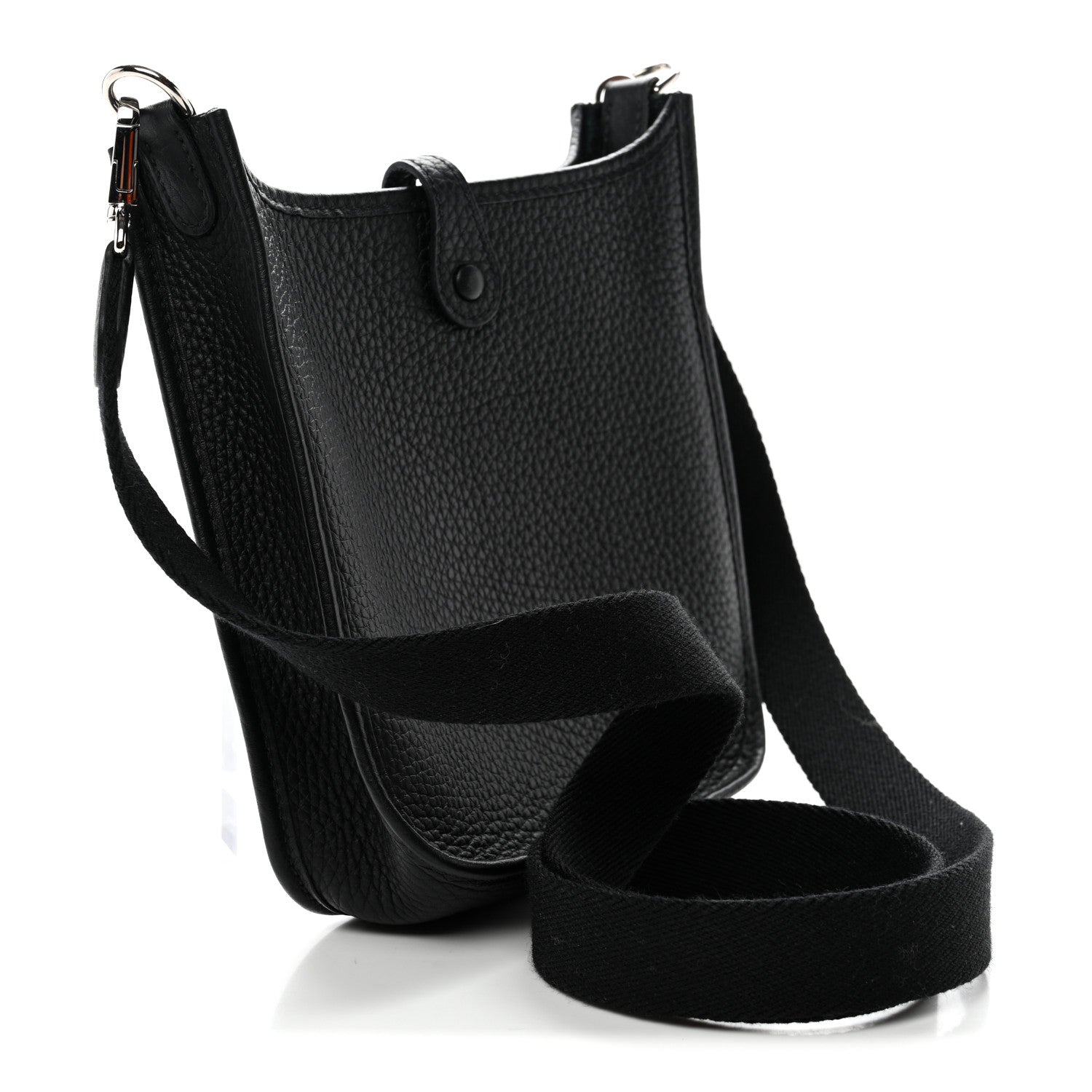 Hermes Taurillon Clemence Evelyne TPM Black 3 of 11