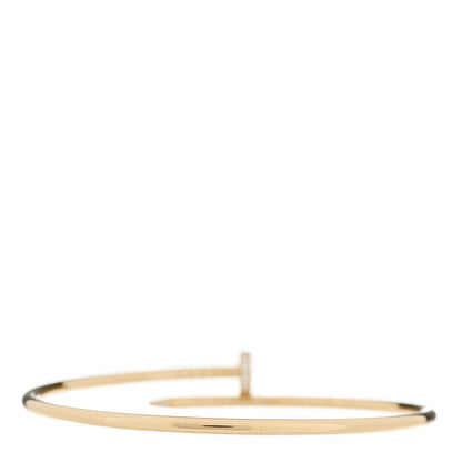 Cartier 18K Yellow Gold Diamond Small Juste Un Clou Bracelet 18 2 of 3