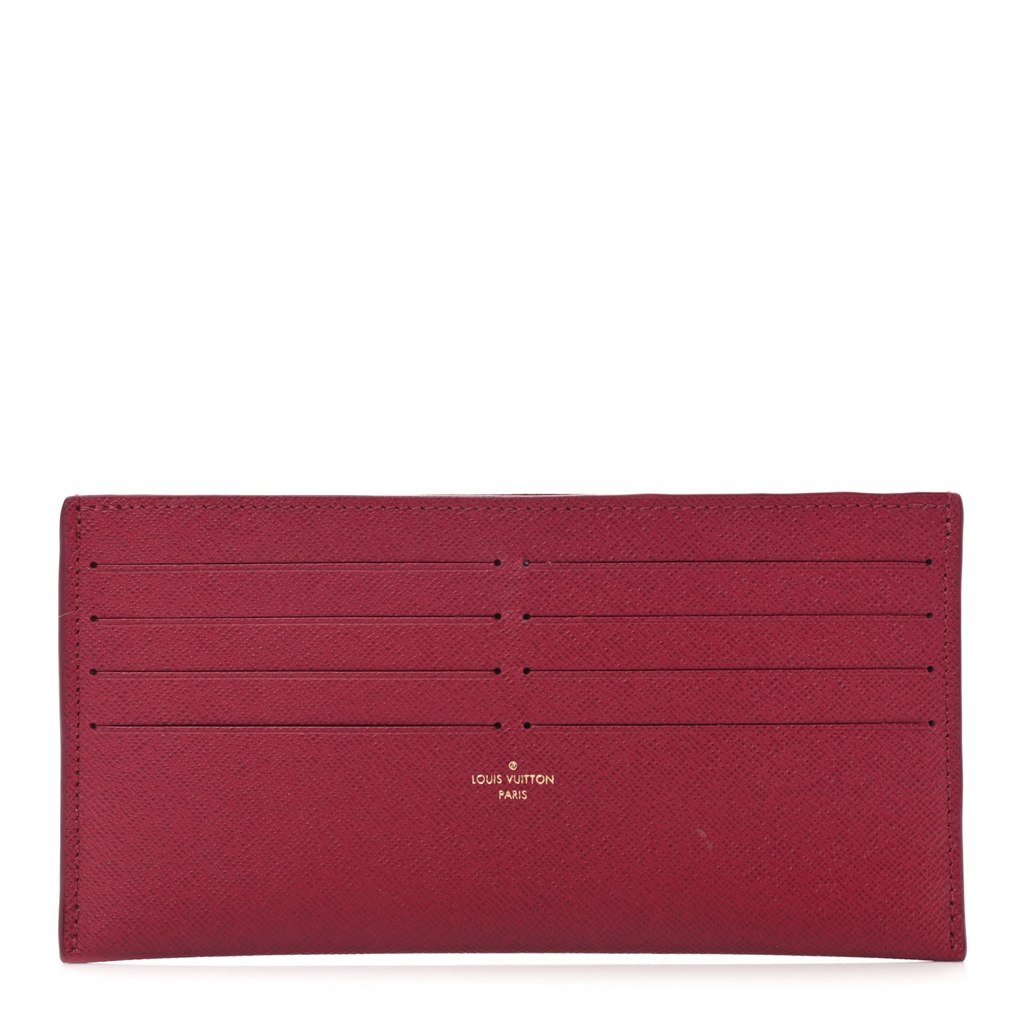 Calfskin Felicie Card Holder Insert Fuchsia
