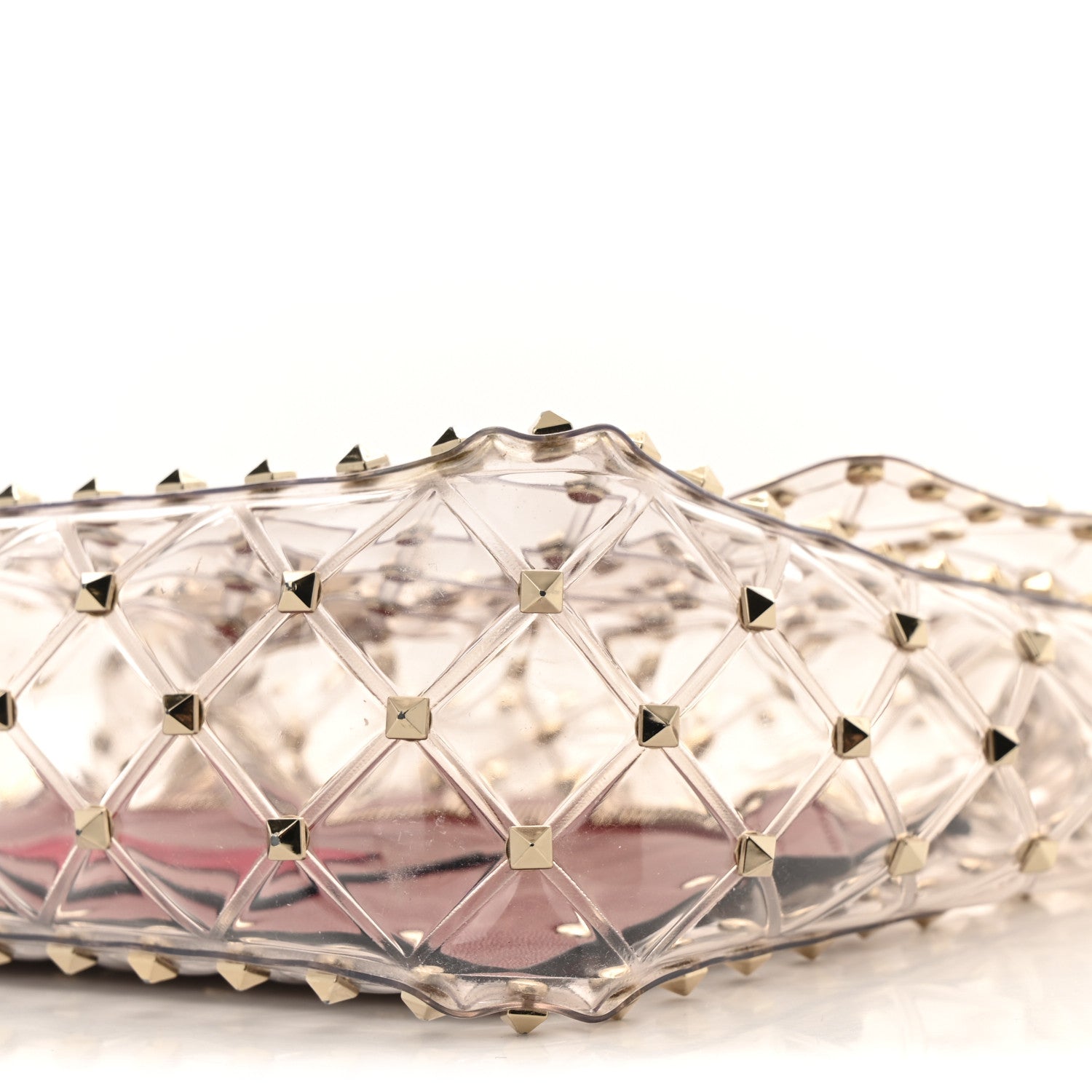 Valentino Garavani PVC Medium Rockstud Spike Shoulder Bag 9 of 10