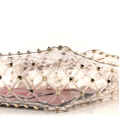 Valentino Garavani PVC Medium Rockstud Spike Shoulder Bag 9 of 10
