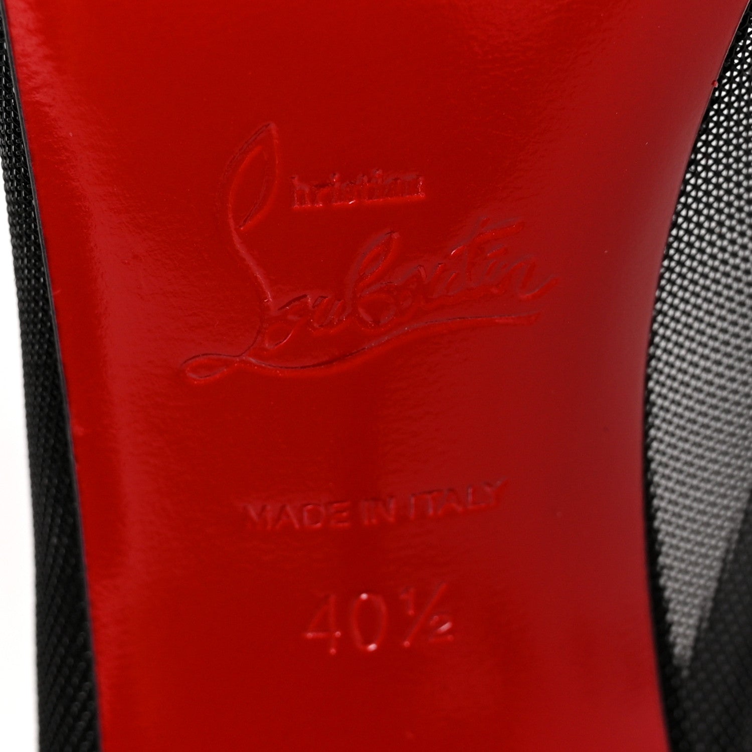 Christian Louboutin Veau Velours Rete Galativi 100 Pumps 40.5 Black 7 of 9