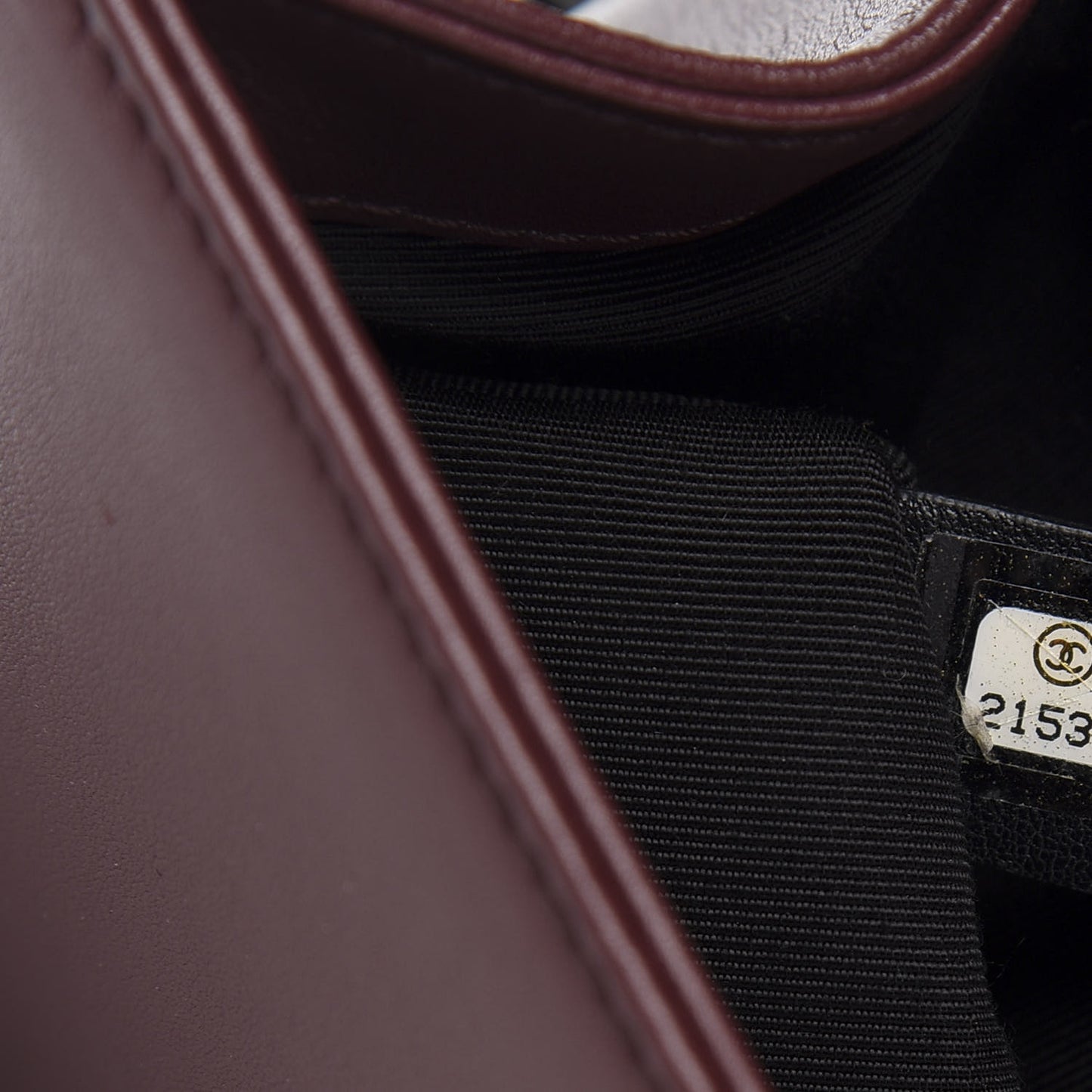 Calfskin Horizontal Quilted Medium Boy Flap Burgundy