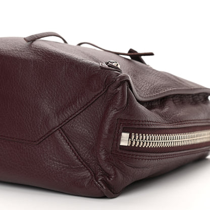 Balenciaga Calfskin Papier Mini A4 Zip Around Tote Rouge Aubergine 9 of 9