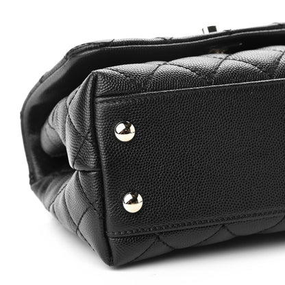 Chanel Caviar Quilted Extra Mini Coco Handle Flap Black 5 of 10