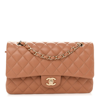 Chanel Lambskin Quilted Medium Double Flap Brown 1 of 10