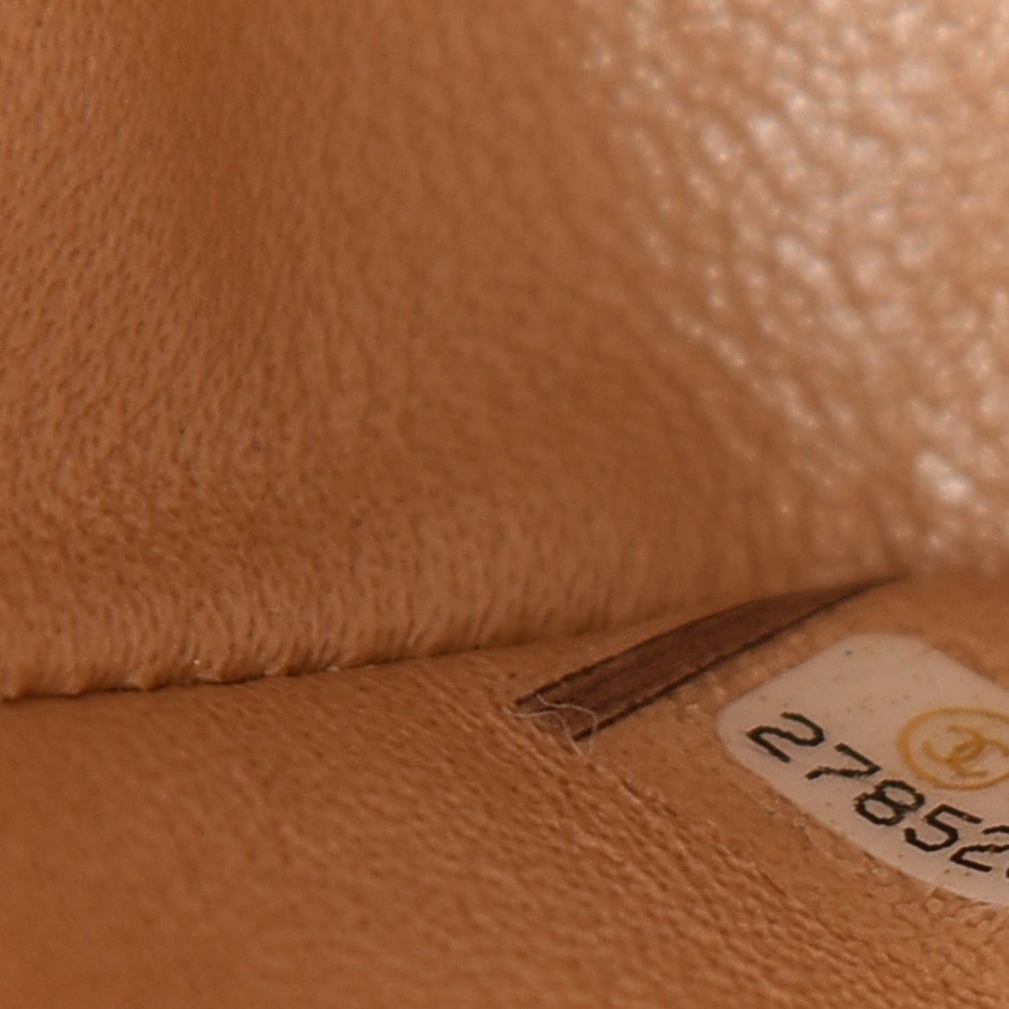 Iridescent Caviar Quilted Medium Double Flap Beige